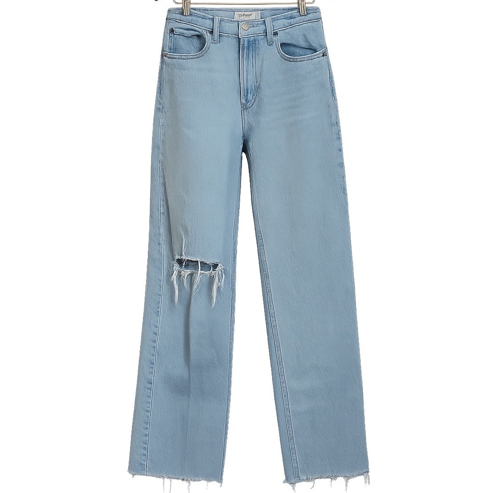 Abercrombie Fitch 90s Relaxed High Rise Jeans Womens Size 28 6R Blue Distressed